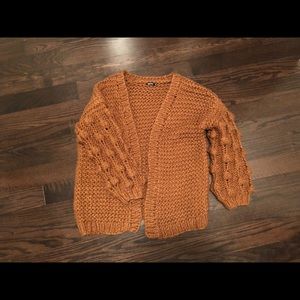 Oversized bubble cardigan